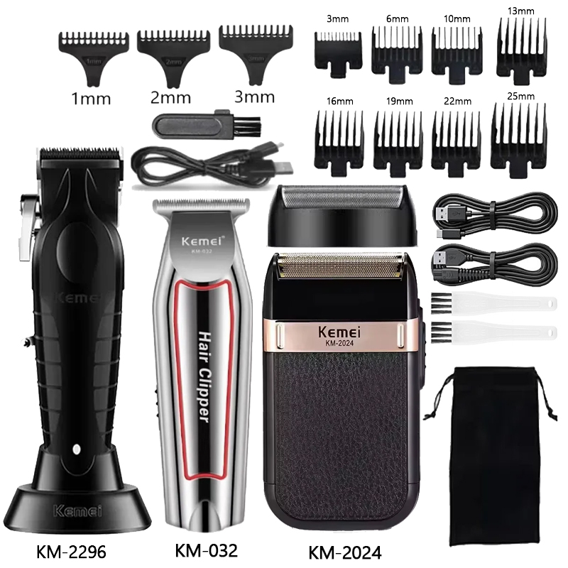 Electric Shaver Rotary - Kemei Hair Clipper KM-2296 KM-032 KM-2024