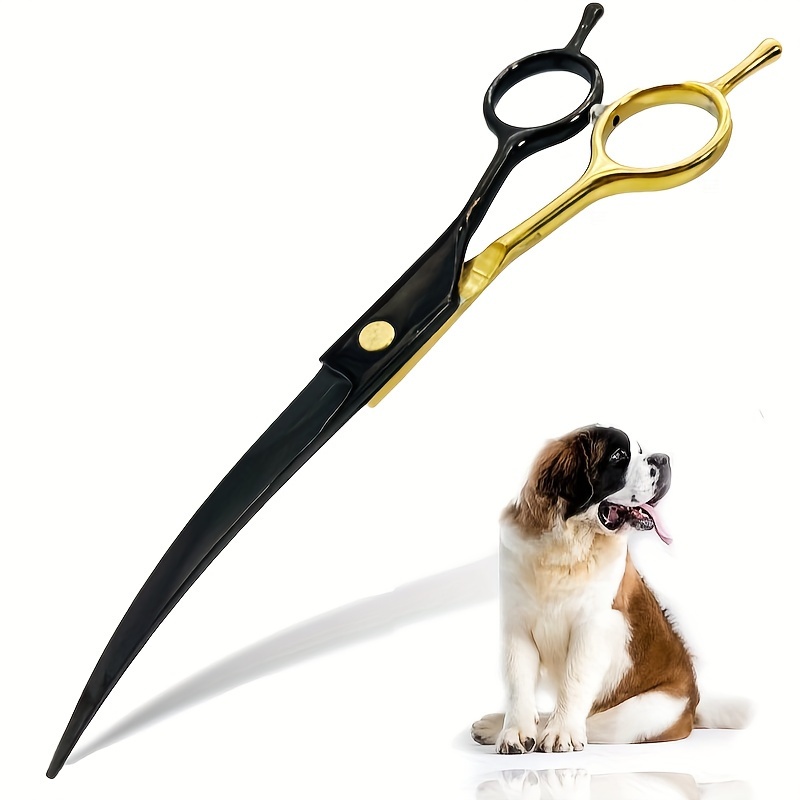 Grooming Scissors - Curved Dog Grooming Scissors , Professional