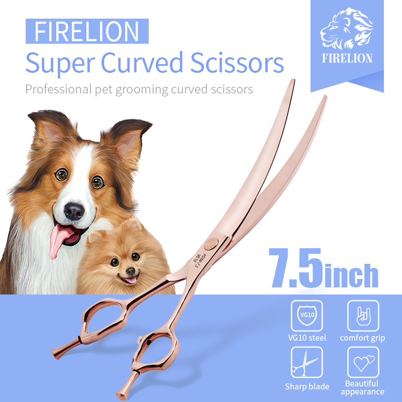 Grooming Scissors - FIRELION Professional VG10 6.5/7.0/7.5 Inch Dog