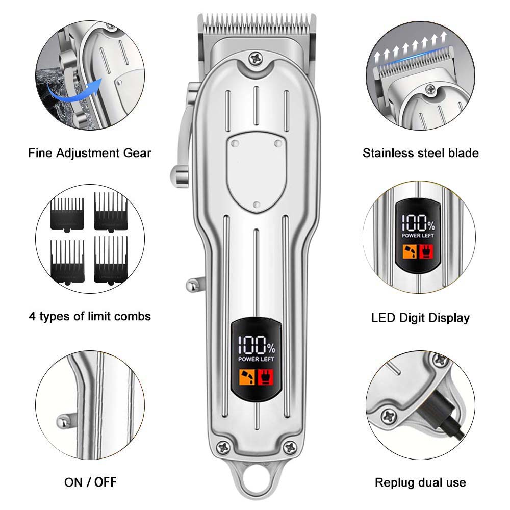 Professional Hair Clippers for - Grooming Kit recension och pris