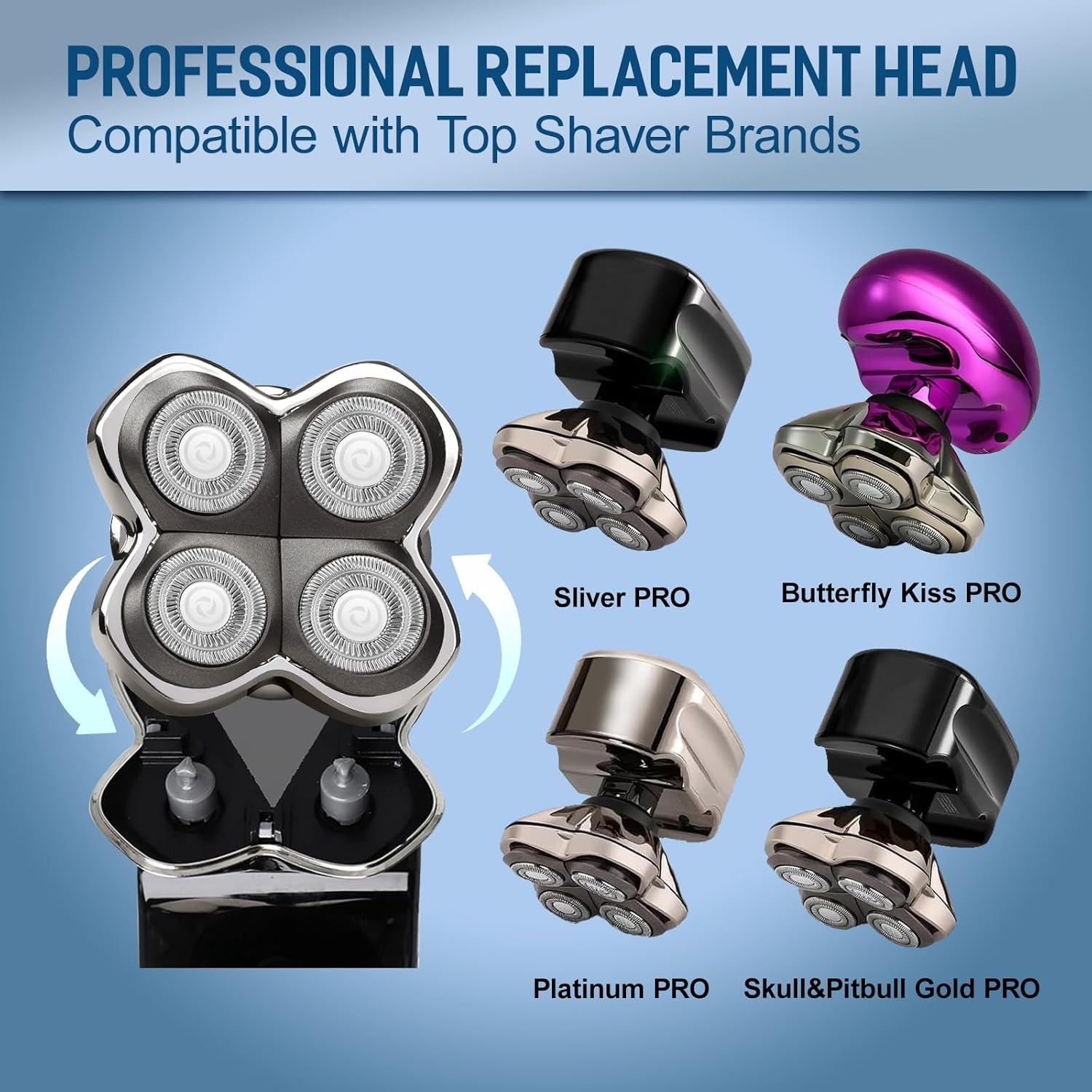 Replacement Shaver Blades, 4 F - Electric Razor recension och pris