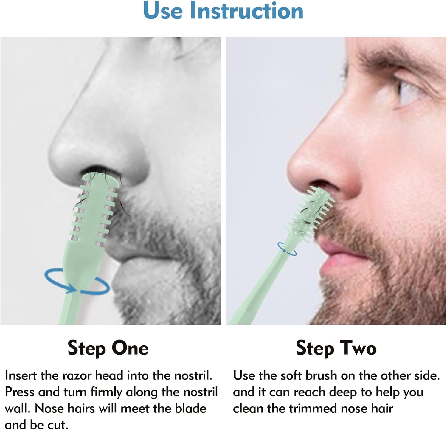 5/20/50Pcs 2-in-1 Nasal Cutter - Nose Trimmer recension och pris