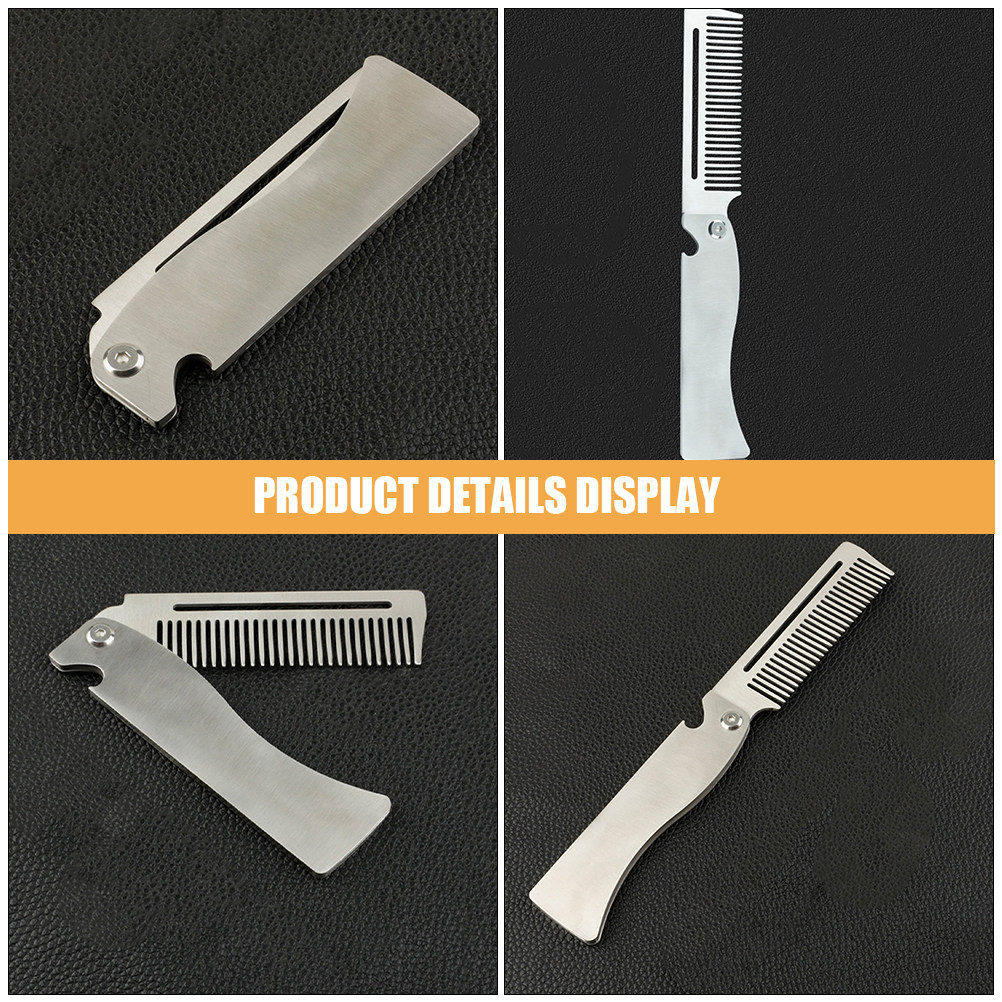Folding Hair Comb Stainless St - Beard Oil recension och pris
