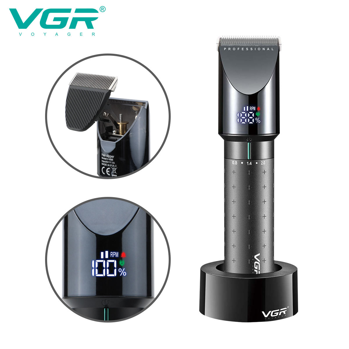 VGR 698 high-end hair clipper, - Electric Shaver Rotary recension och pris