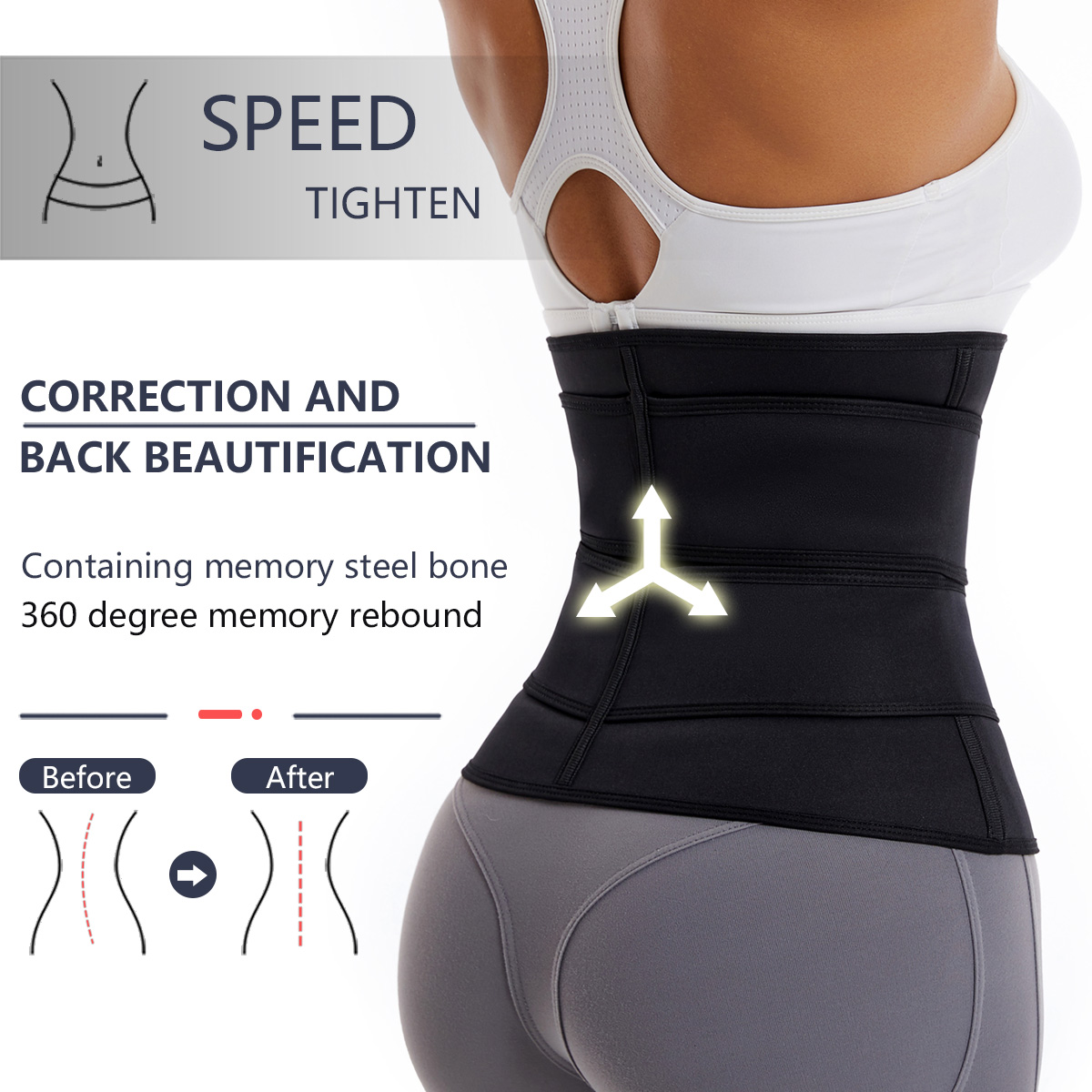 Women Waist Trainer Belt Doubl - Body Trimmer recension och pris