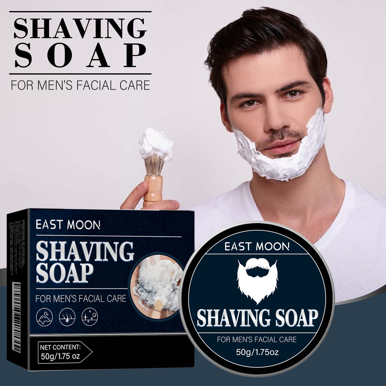 EAST MOON Men's Shaving Soap f - Shaving Cream recension och pris