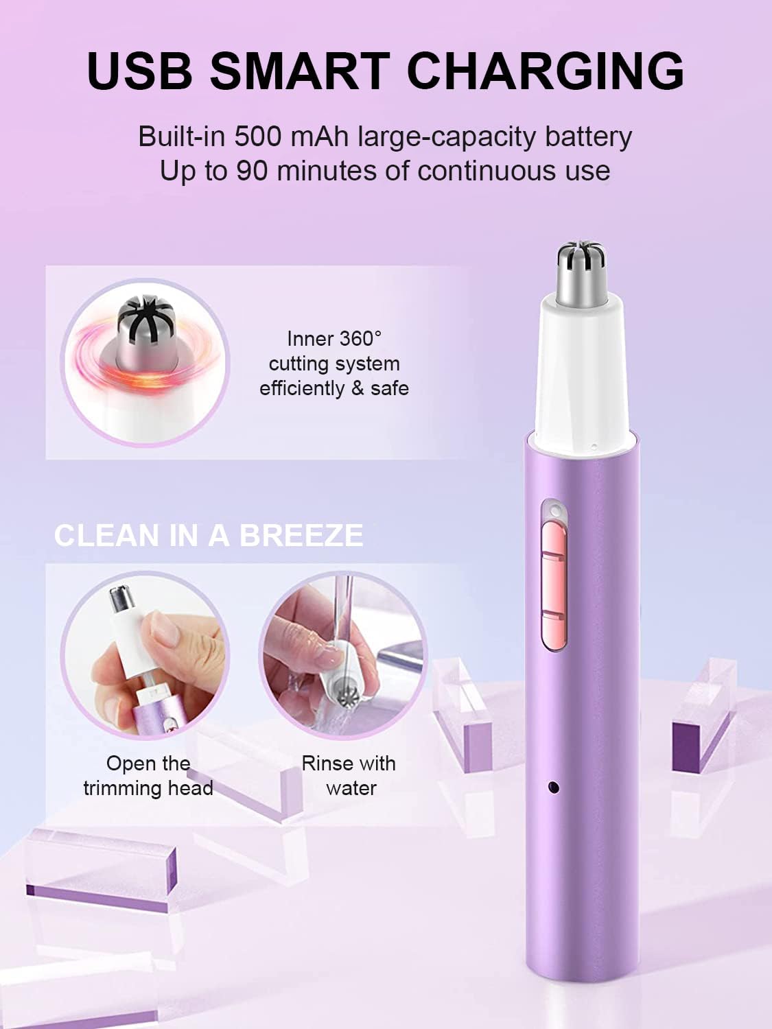 2-in-1 Rechargeable Ear and No - Nose Trimmer recension och pris