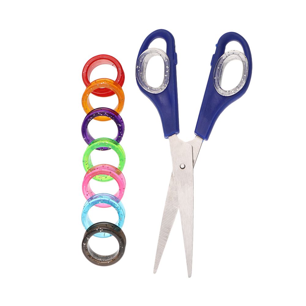 2Pcs Comfortable Colorful Hair - Grooming Scissors recension och pris