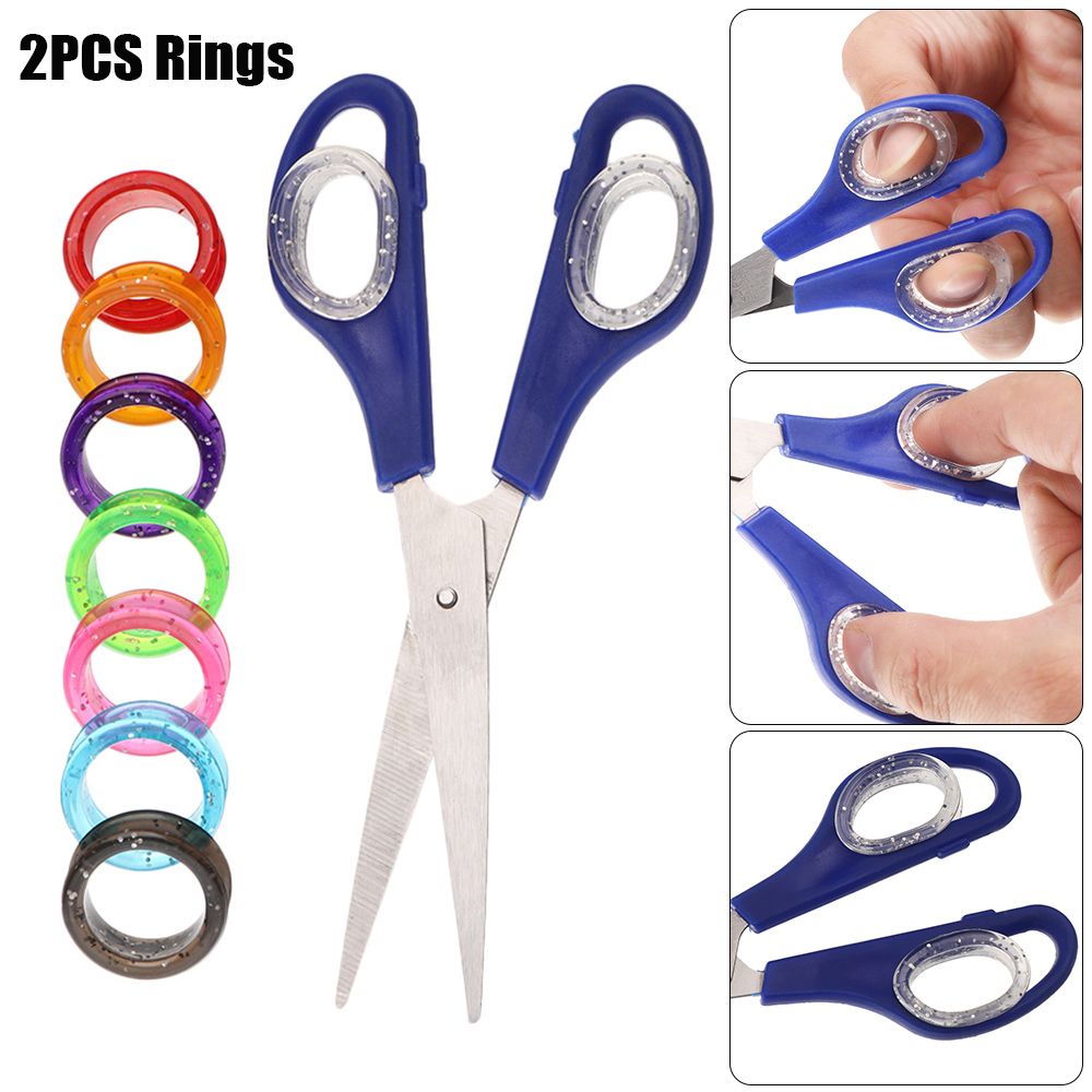 2Pcs Comfortable Colorful Hair - Grooming Scissors recension och pris